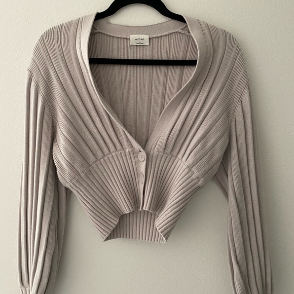 wilfred plunge cardigan